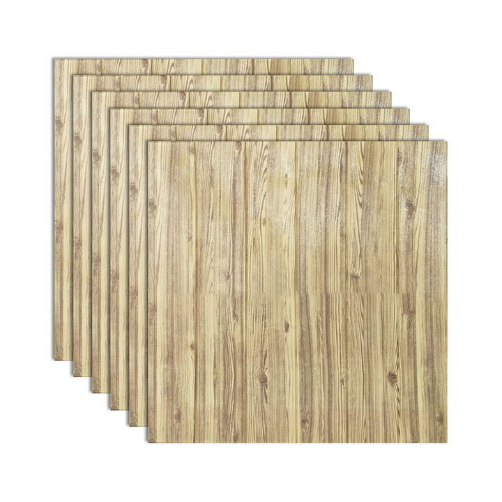 BowLift | Modern Tin Wall Paneling Smooth Wall Ceiling Wood Plank Set of 6