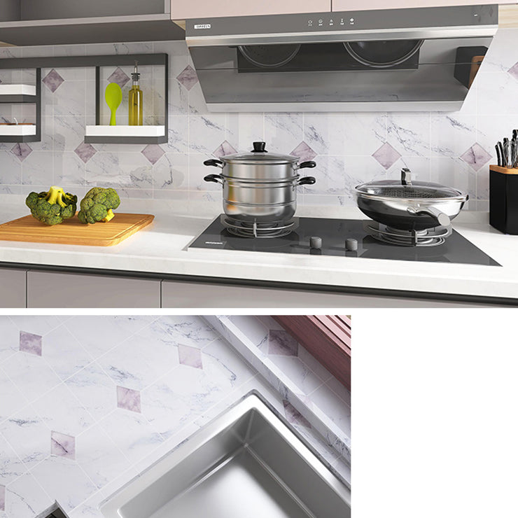 BowLift | Stone Composite Single Tile Rectangular Mesh Self-Adhesive Tile