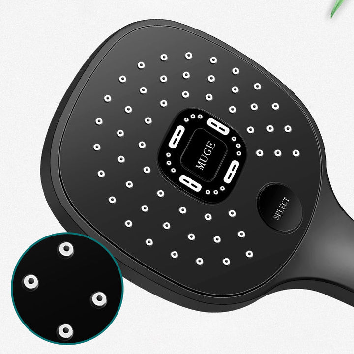 BowLift | Contemporary Handheld Supercharged Shower Head Square Metal Spray Head