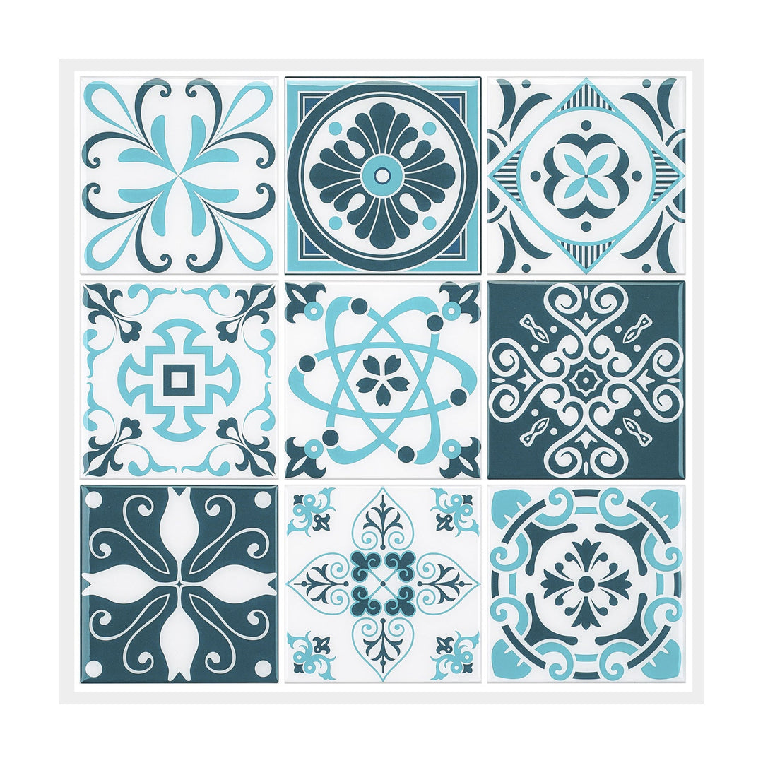 BowLift | Plastic Peel & Stick Tile Square Stain Resistant Wallpaper for Back Wall