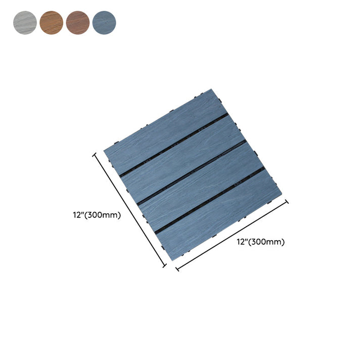 BowLift | Interlocking composite deck tiles Striped pattern patio tiles
