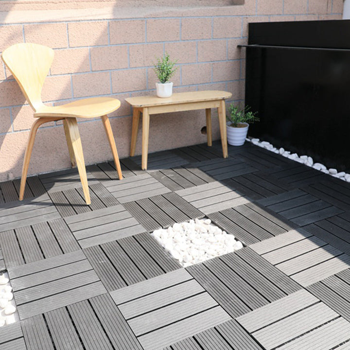BowLift | Striped Pattern Patio Tiles Laying Pattern Square Deck Board Outdoor Patio
