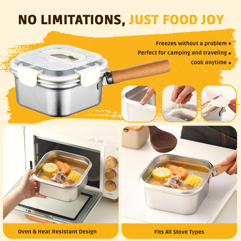 CrispEase Stainless Steel Deep Fryer — Enjoy crispy, healthy meals everywhere at any time completely stress-free! | Bowlift