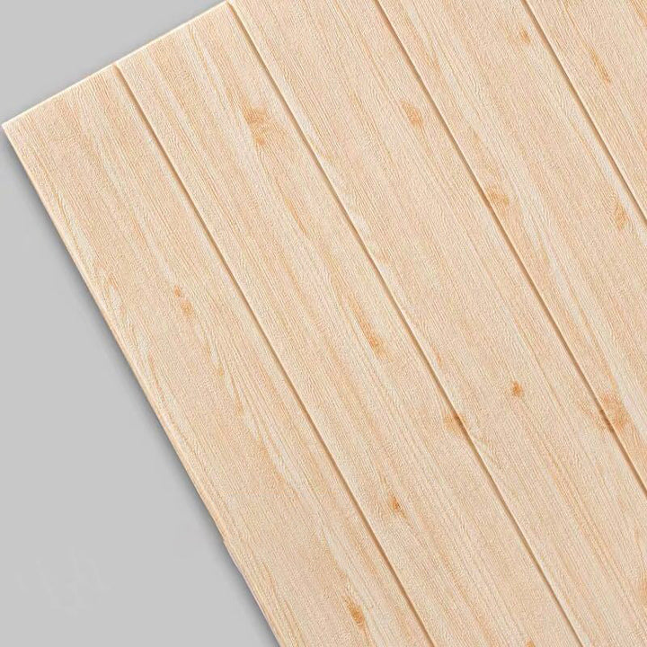 BowLift | Modern Tin Back Wall Panel Smooth Wall Ceiling Wood Grain Design Set of 1