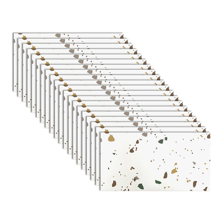 BowLift | PVC Rectangular 20 Pack 12" x 23" Peel & Stick Mosaic Tile Kitchen and Bathroom