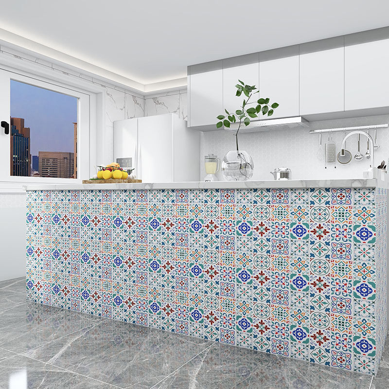 BowLift | Square Print Plastic Peel & Stick Tile Field Tile for Backsplash