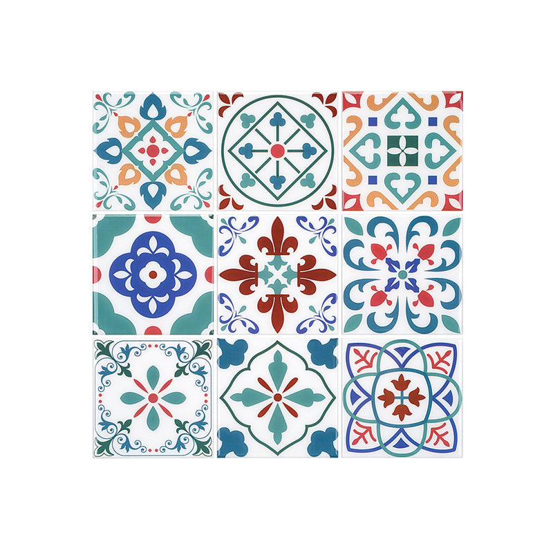 BowLift | Square Print Plastic Peel & Stick Tile Field Tile for Backsplash