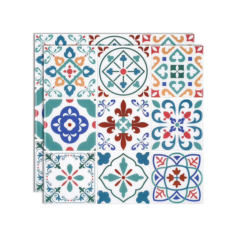 BowLift | Square Print Plastic Peel & Stick Tile Field Tile for Backsplash