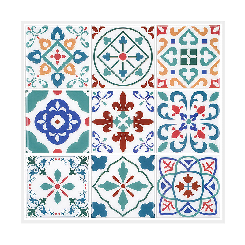 BowLift | Square Print Plastic Peel & Stick Tile Field Tile for Backsplash