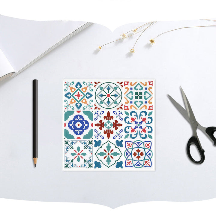 BowLift | Square Print Plastic Peel & Stick Tile Field Tile for Backsplash