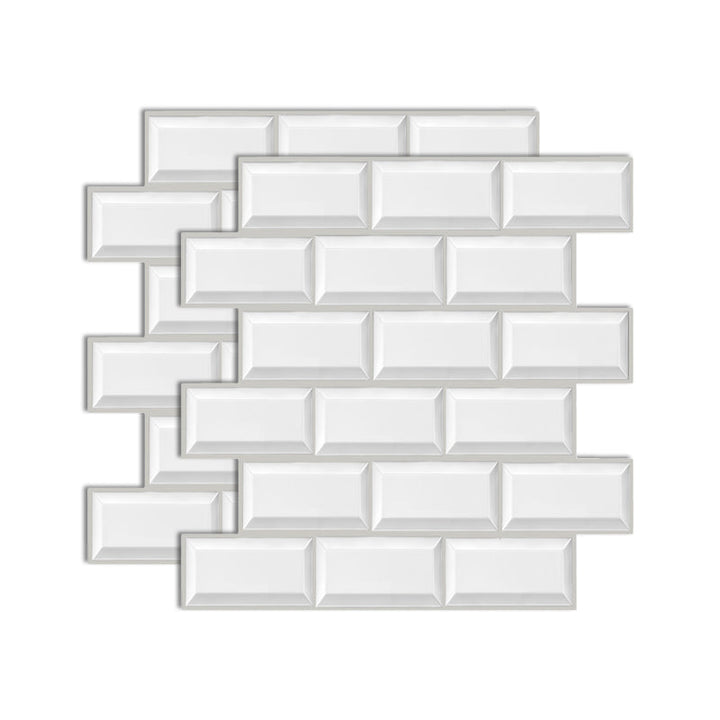 BowLift | Plastic Peel-and-Stick Tiles Indoor Subway Tiles Wallpaper with Waterproof