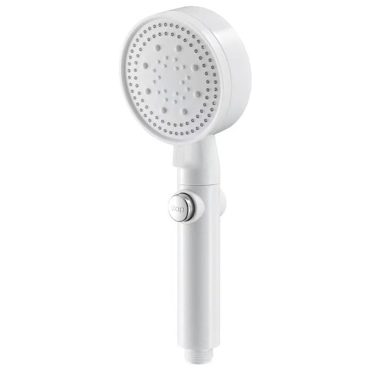 BowLift | 5 Sprays Shower Head Round Wall Mounted Plastic Wall Connector Holder Handheld Shower Head