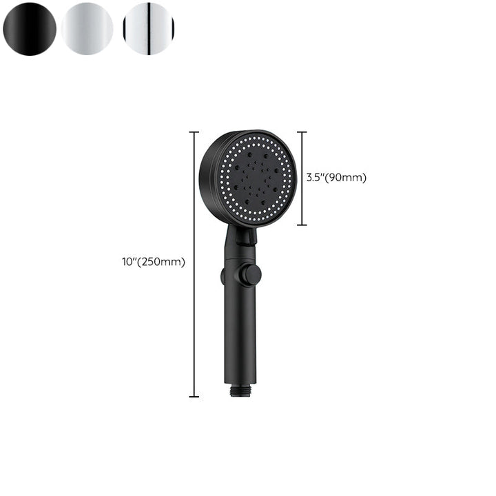 BowLift | Round Handheld Showerhead Modern Plastic Head with Self-Cleaning