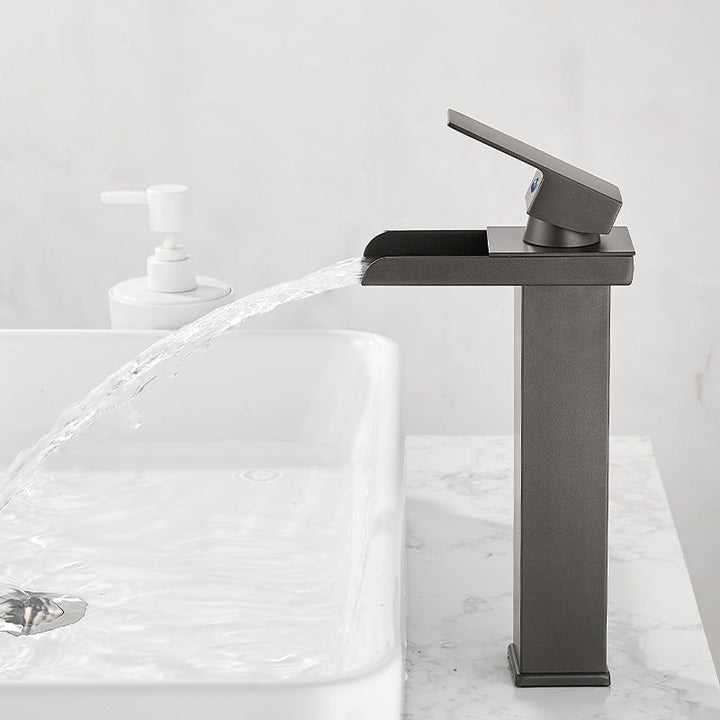 BowLift | Basin Waterfall Outlet Single Lever Tap with LED Light