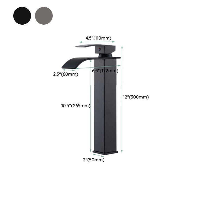 BowLift | Basin Waterfall Outlet Single Lever Tap with LED Light