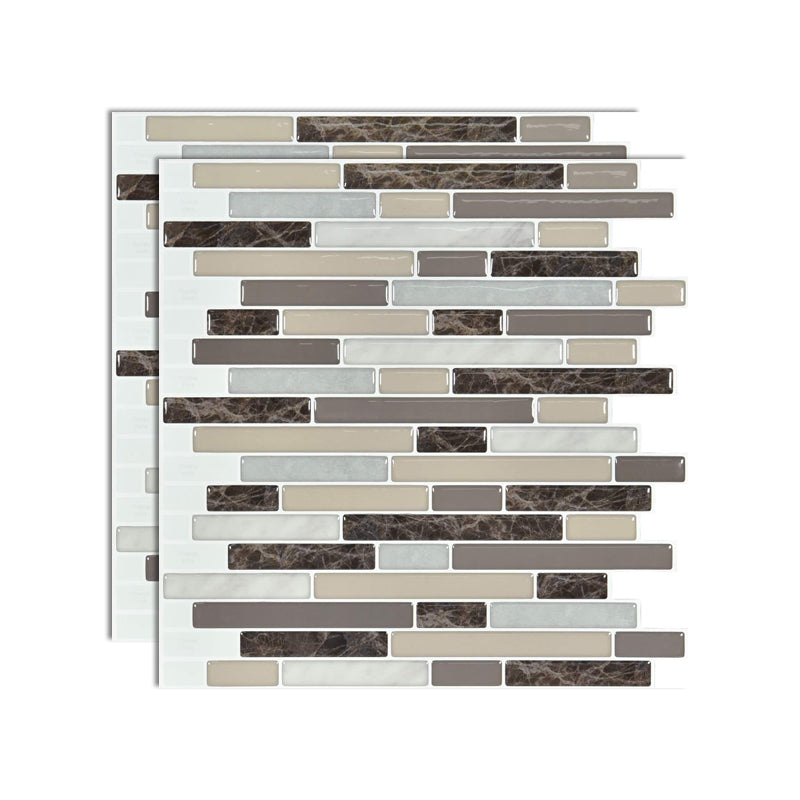 BowLift | Square Peel-and-Stick Tiles Plastic Indoor Peel & Stick Subway Tile
