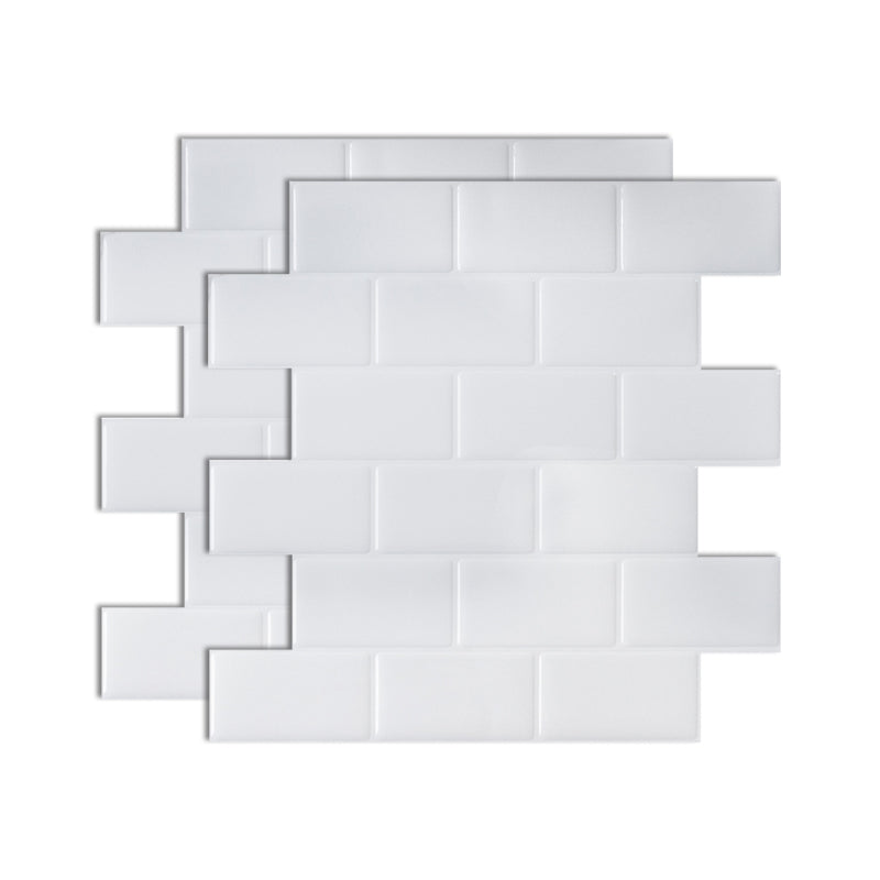 BowLift | Square Peel-and-Stick Tiles Plastic Indoor Peel & Stick Subway Tile