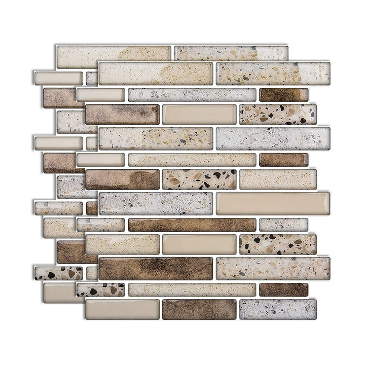 BowLift | Square Peel-and-Stick Tiles Plastic Indoor Peel & Stick Subway Tile
