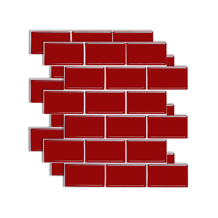 BowLift | Square Peel-and-Stick Tiles Plastic Indoor Peel & Stick Subway Tile