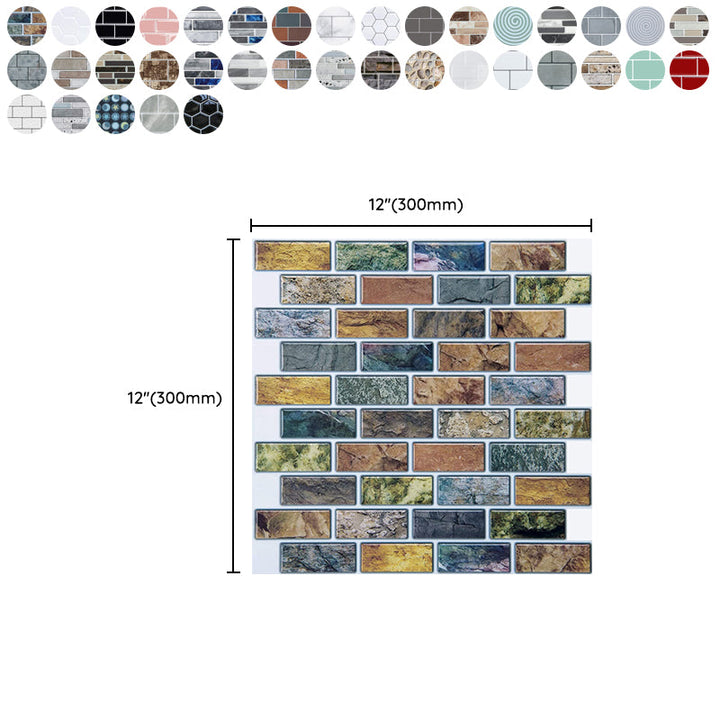 BowLift | Square Peel-and-Stick Tiles Plastic Indoor Peel & Stick Subway Tile