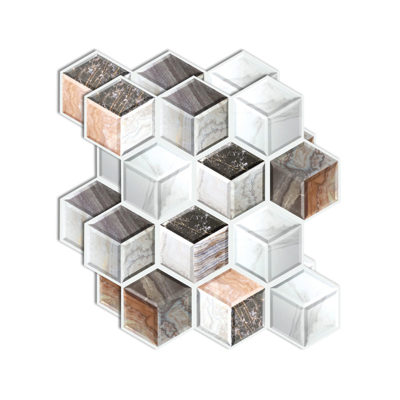 BowLift | Plastic Peel and Stick Tiles 3D Square Waterproof Peel and Stick Tiles