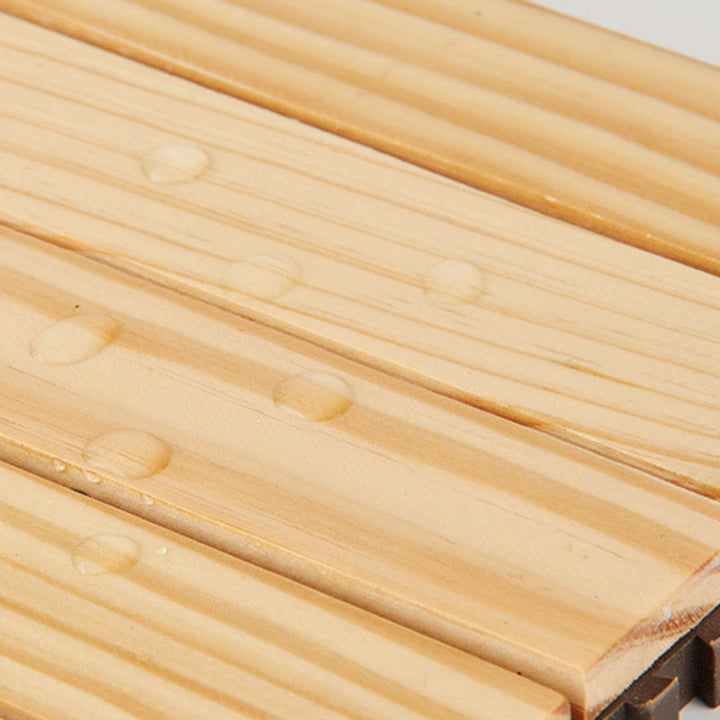 BowLift | 7-Slat Square Wood Terrace Tiles Laying Pattern Outdoor Terrace Tiles