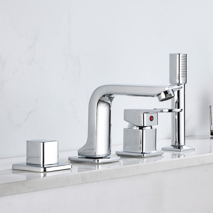 BowLift | Bathroom faucet lever handle brass handheld shower sink faucet