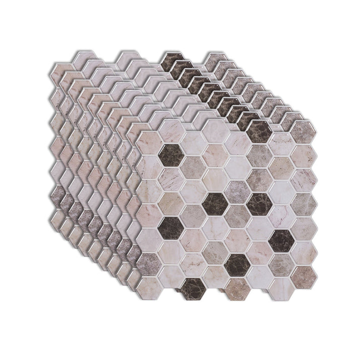 BowLift | Modern Peel-and-Stick Wall PVC Hexagon Peel-and-Stick Tile