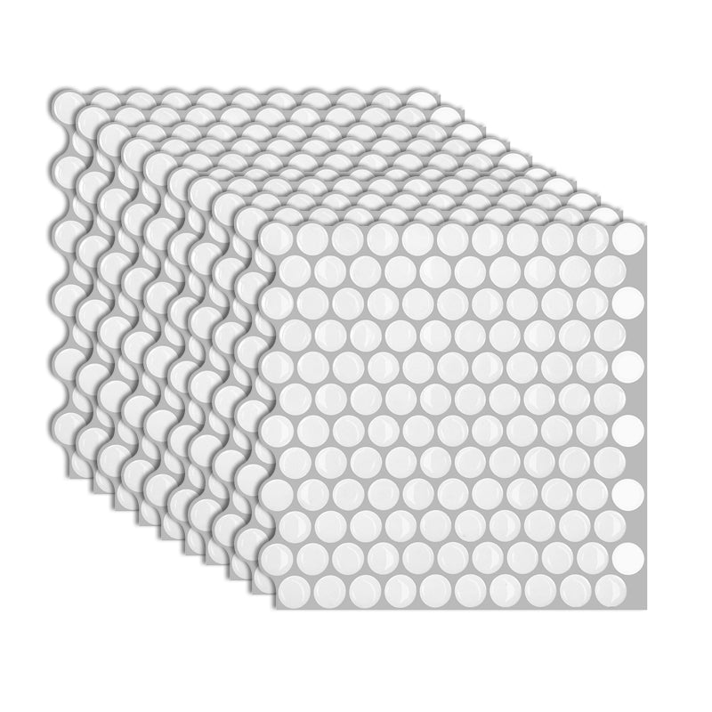 BowLift | Modern Peel and Stick Tiles PVC Penny Round Peel and Stick Back Wall Tiles