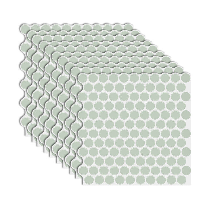 BowLift | Modern Peel and Stick Tiles PVC Penny Round Peel and Stick Back Wall Tiles