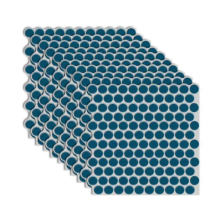 BowLift | Modern Peel and Stick Tiles PVC Penny Round Peel and Stick Back Wall Tiles