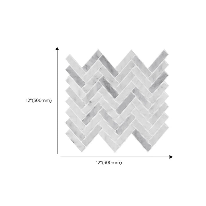 BowLift | Modern Peel and Stick Tiles PVC Herringbone Peel and Stick Backsplash Tiles