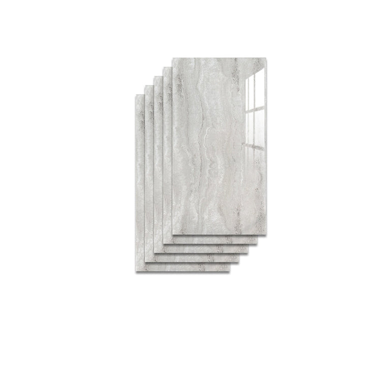 BowLift | Modern Pearl Wall Protection Element PVC Wall Access Panel Peel and Stick Wall Tile Set of 5