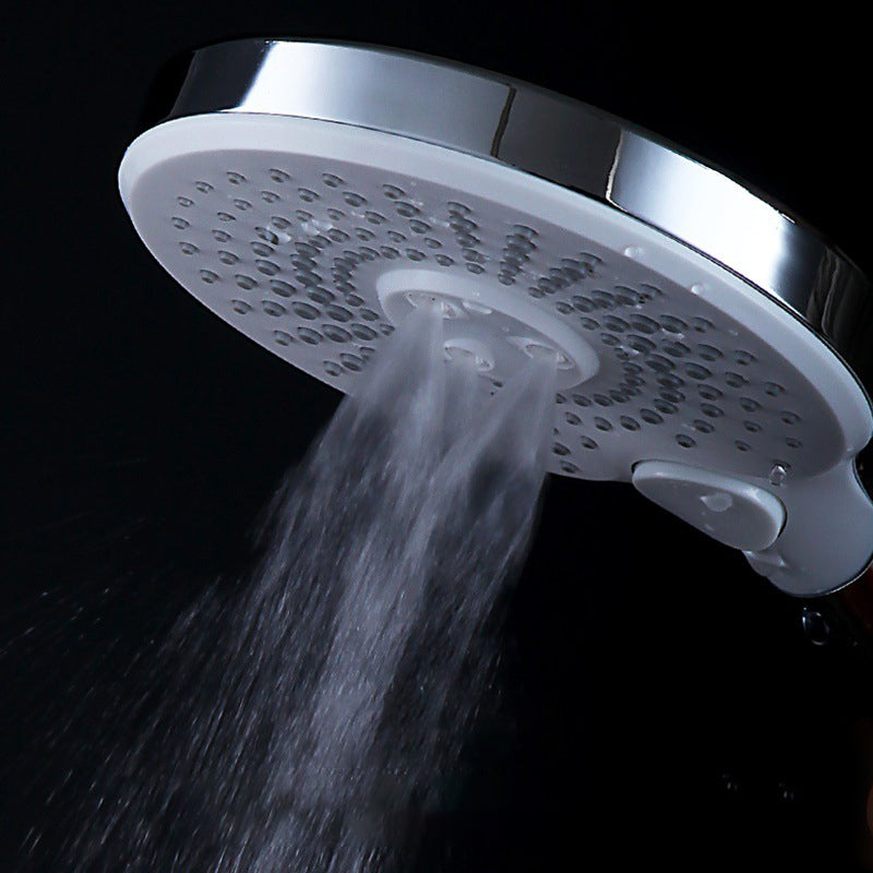 BowLift | Basic Shower Head Round Plastic Handheld Shower Head in Silver