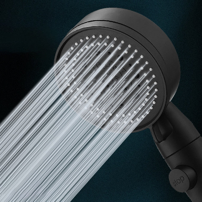 BowLift | Modern Shower Head Adjustable Spray Pattern Round Plastic Hand Shower