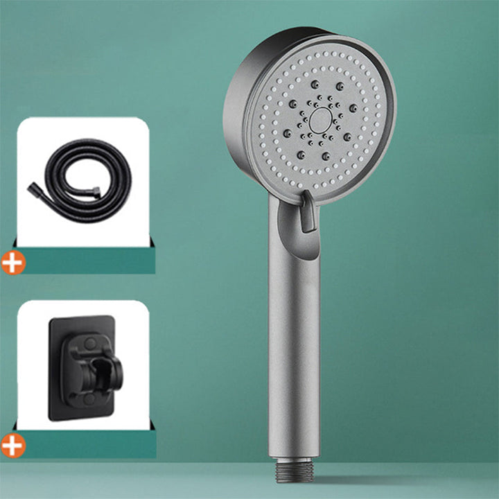 BowLift | Modern Shower Head Adjustable Spray Pattern Round Plastic Hand Shower