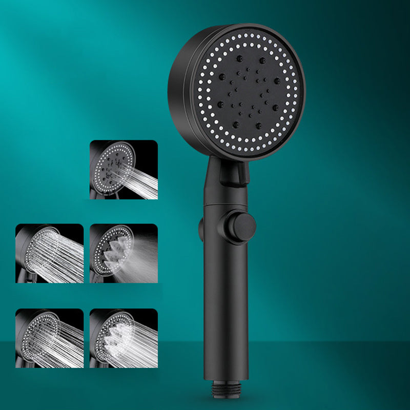 BowLift | Classic Shower Head Adjustable Spray Pattern Round Shower Head in Black