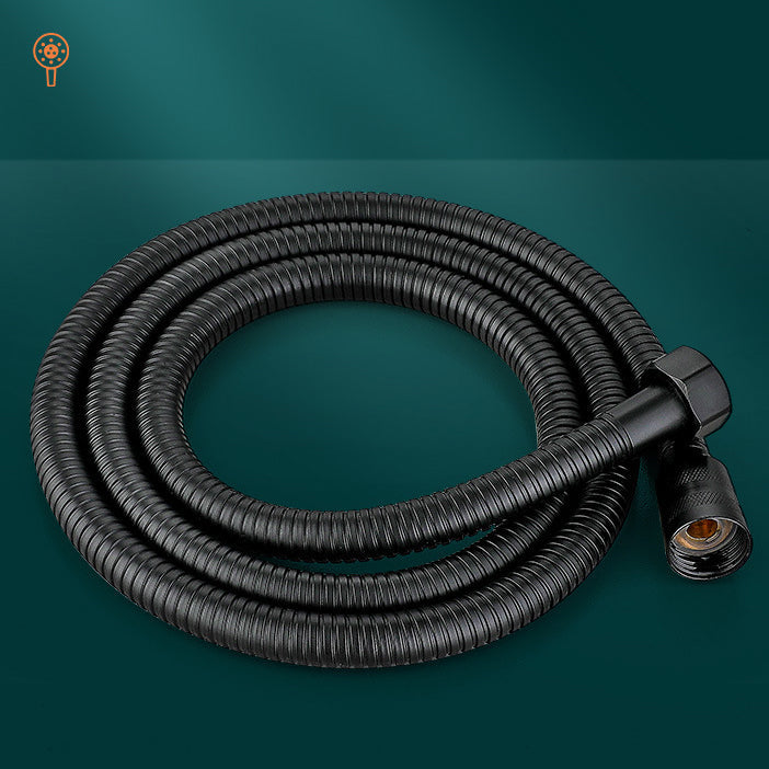 BowLift | Classic Shower Head Adjustable Spray Pattern Round Shower Head in Black