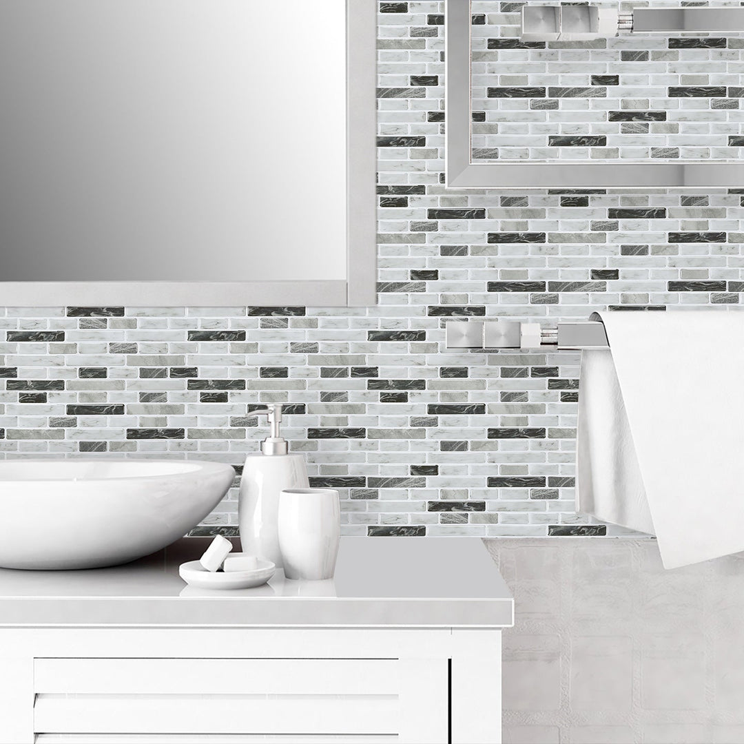 BowLift | Modern Peel & Stick Field Tile PVC Offset Joint Peel & Stick Subway Tile