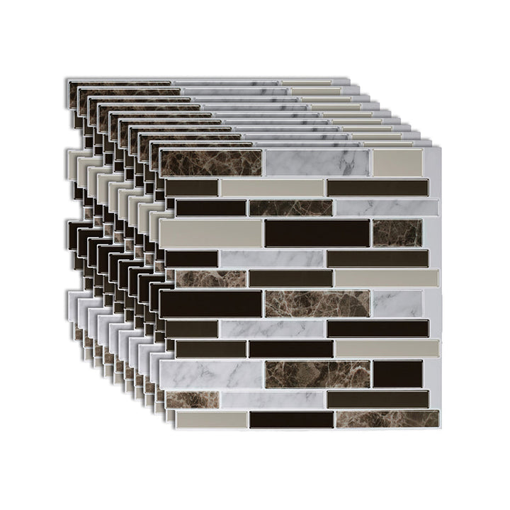 BowLift | Modern Peel & Stick Field Tile PVC Offset Joint Peel & Stick Subway Tile