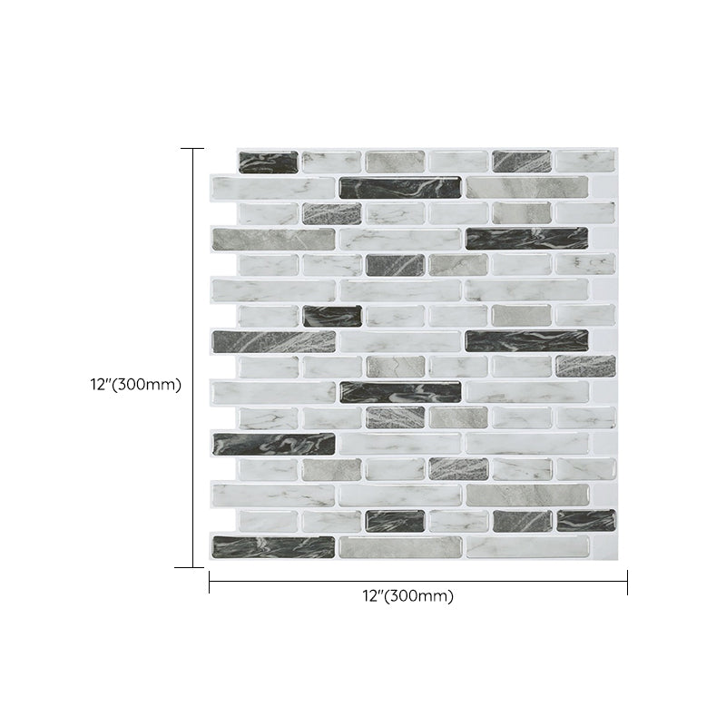 BowLift | Modern Peel & Stick Field Tile PVC Offset Joint Peel & Stick Subway Tile