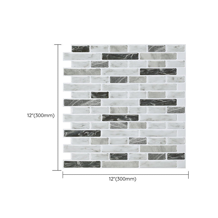 BowLift | Modern Peel & Stick Field Tile PVC Offset Joint Peel & Stick Subway Tile