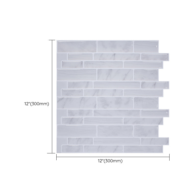 BowLift | Modern Peel & Stick Field Tile PVC Offset Joint Peel & Stick Subway Tile