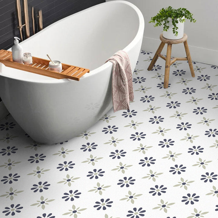 BowLift | Modern Floor Tile Peel and Stick Ceramic Pattern PVC Flooring