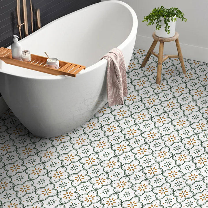 BowLift | Modern Floor Tile Peel and Stick Ceramic Pattern PVC Flooring