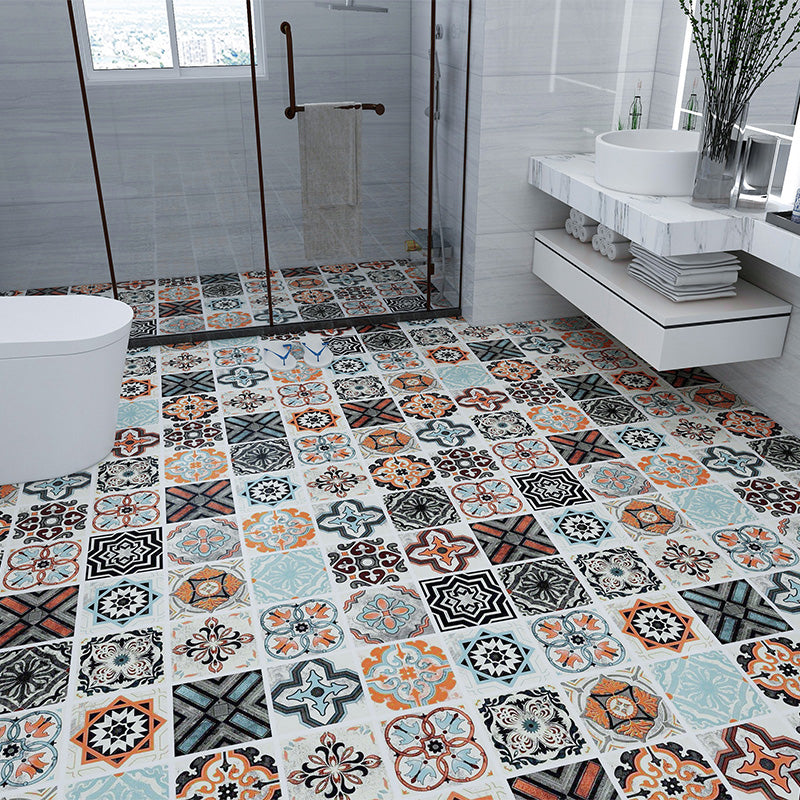 BowLift | Modern vinyl floor planks for peeling and sticking Geometrically printed PVC flooring
