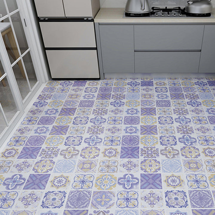 BowLift | Modern vinyl floor planks for peeling and sticking Geometrically printed PVC flooring