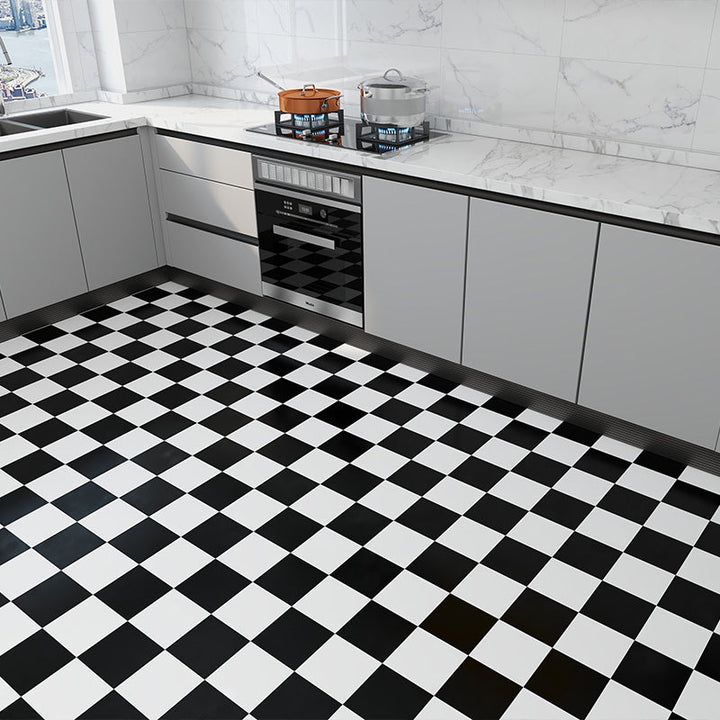 BowLift | Modern vinyl floor planks for peeling and sticking Geometrically printed PVC flooring