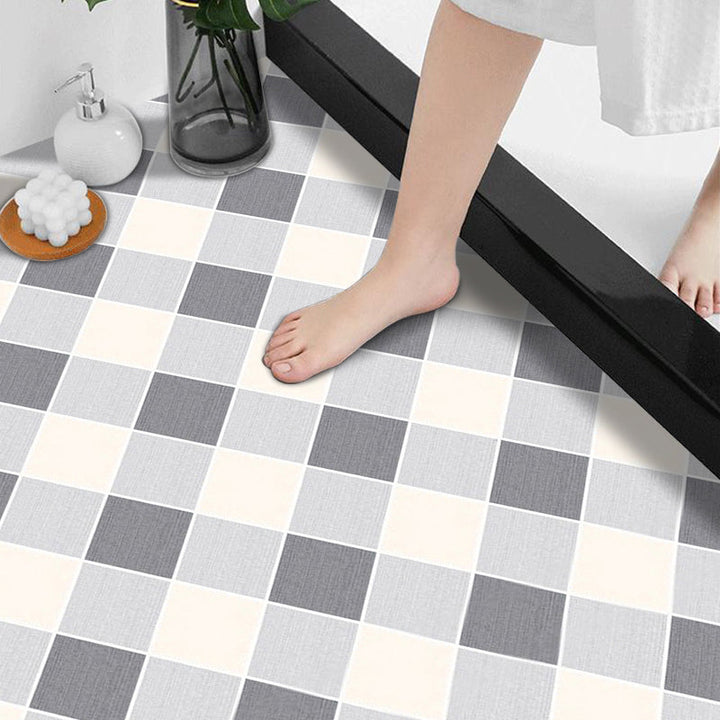 BowLift | Modern Vinyl Floor Planks Grid Pattern Peel and Stick Vinyl Plank Flooring