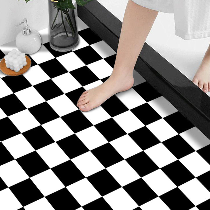 BowLift | Modern Vinyl Floor Planks Grid Pattern Peel and Stick Vinyl Plank Flooring